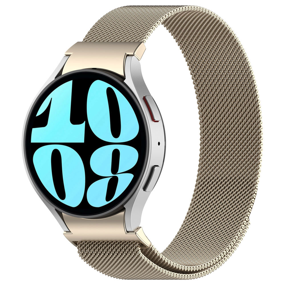Correa de reloj de acero inoxidable para Samsung Galaxy Watch 7/FE, pulsera magnética de Metal para reloj inteligente, ajuste rápido