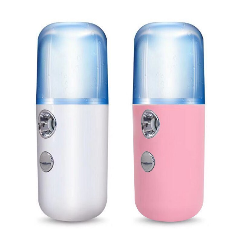 Humidificador de aire pequeño portátil USB recargable 30ML medidor de agua portátil ultrasónico carga Mini leche aceite vaporizado cara