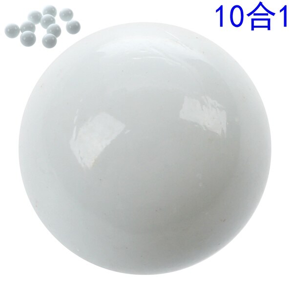 10 stk marmor 16mm glas marmor knicker glaskugler dekoration farve nuggets legetøj lyseblå: Hvid