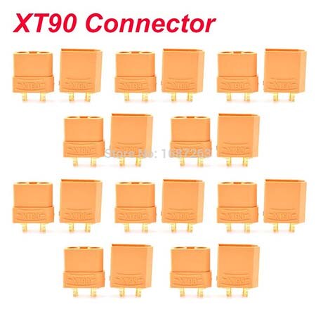 10 Pairs XT30 XT30U XT60 XT60H XT90 EC2 EC3 EC5 T Plug Battery Connector Set Male Female Gold Plated Banana Plug for RC Parts: 10pairs XT90