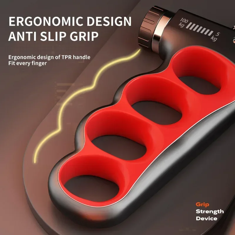 5-100kg Hand Gripper Gym Wrist Expander Hand Strengthener Adjustable Muscle Recovery Fitness Hand Muscle Strength Exercise