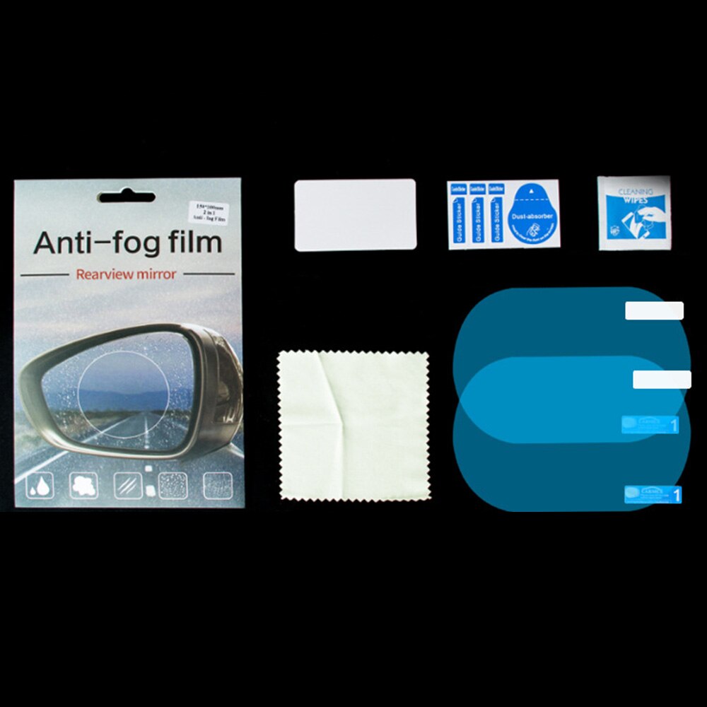 2 stk bil bakspejl beskyttende film anti-tåge vindue klar regntæt bakspejl vandtæt nano klistermærker