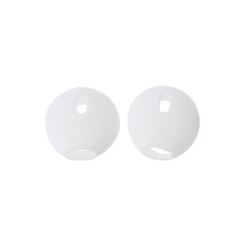 Funda de silicona blanda para auriculares, almohadillas para auriculares para iPhone, Samsung, Xiaomi, Huawei, 1 par: Transparent