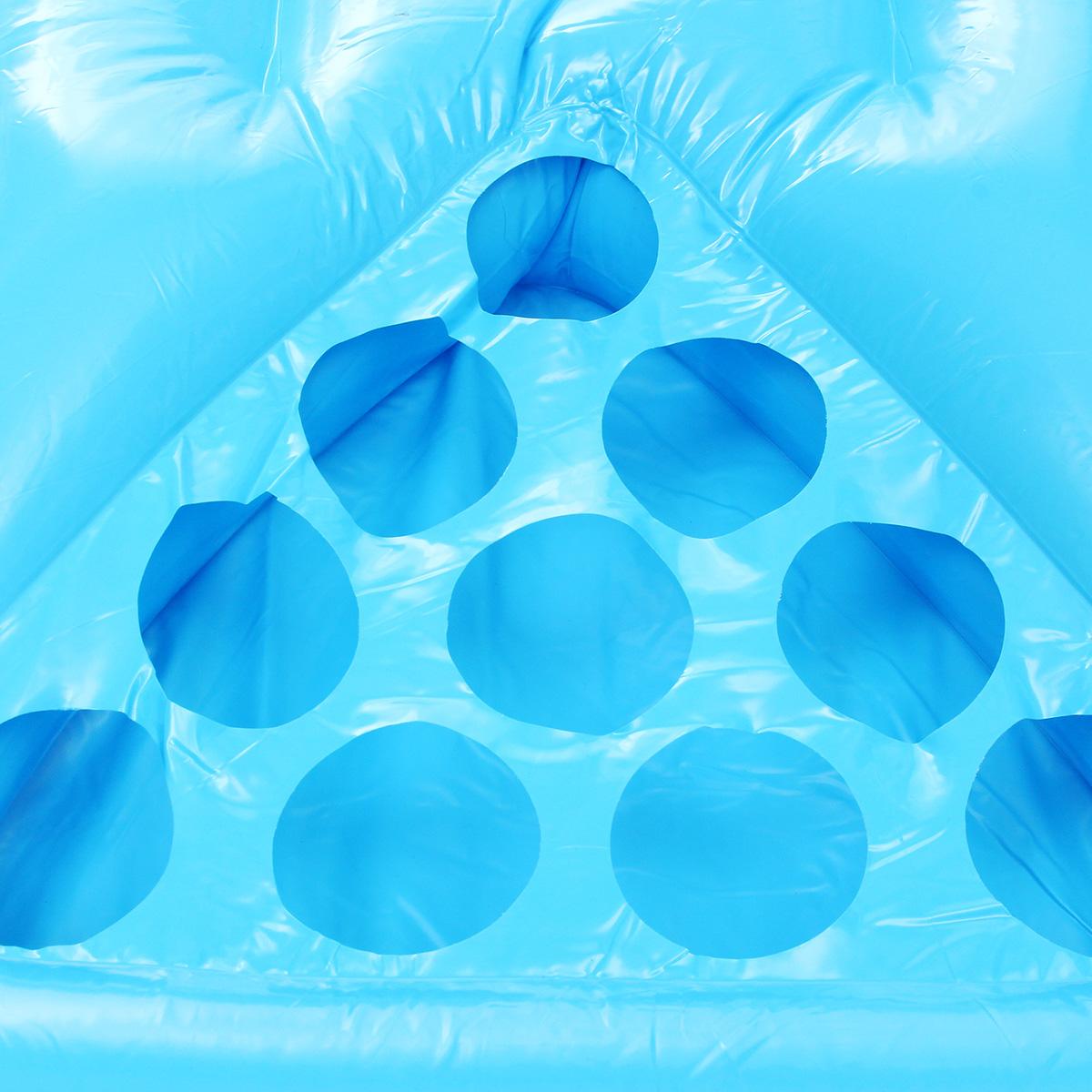 SGODDE Inflatable Beer Pool Pong Ball Floating Table Raft Lounge Party Game 24 Holder Swimming Pool Accessories PVC Material