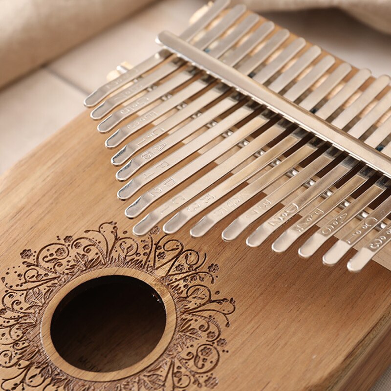 17 Keys Kalimba mahogany body Thumb Piano Portable Finger Piano Kalimba Made By Single Board High Wood Mahogany