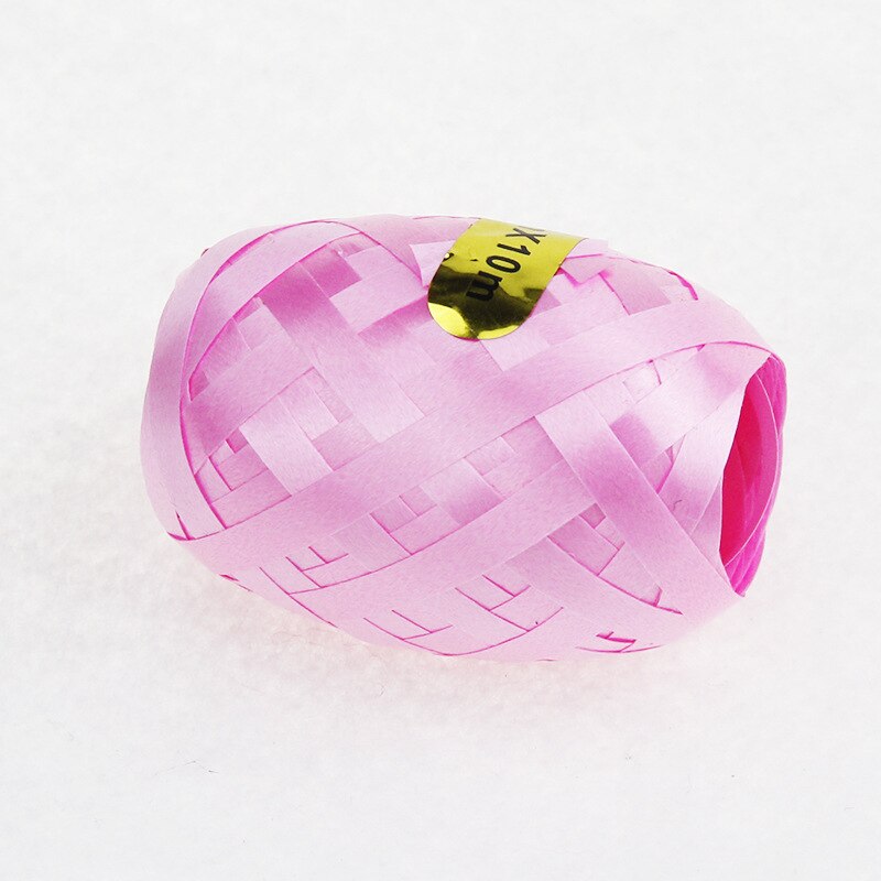 6PCS/Pack 5mm*10m Balloon Rope Foil Helium Balloon Ribbon Wedding Birthday Party Decoration Balloon Wrapping Tape Balloon Rope: Pink