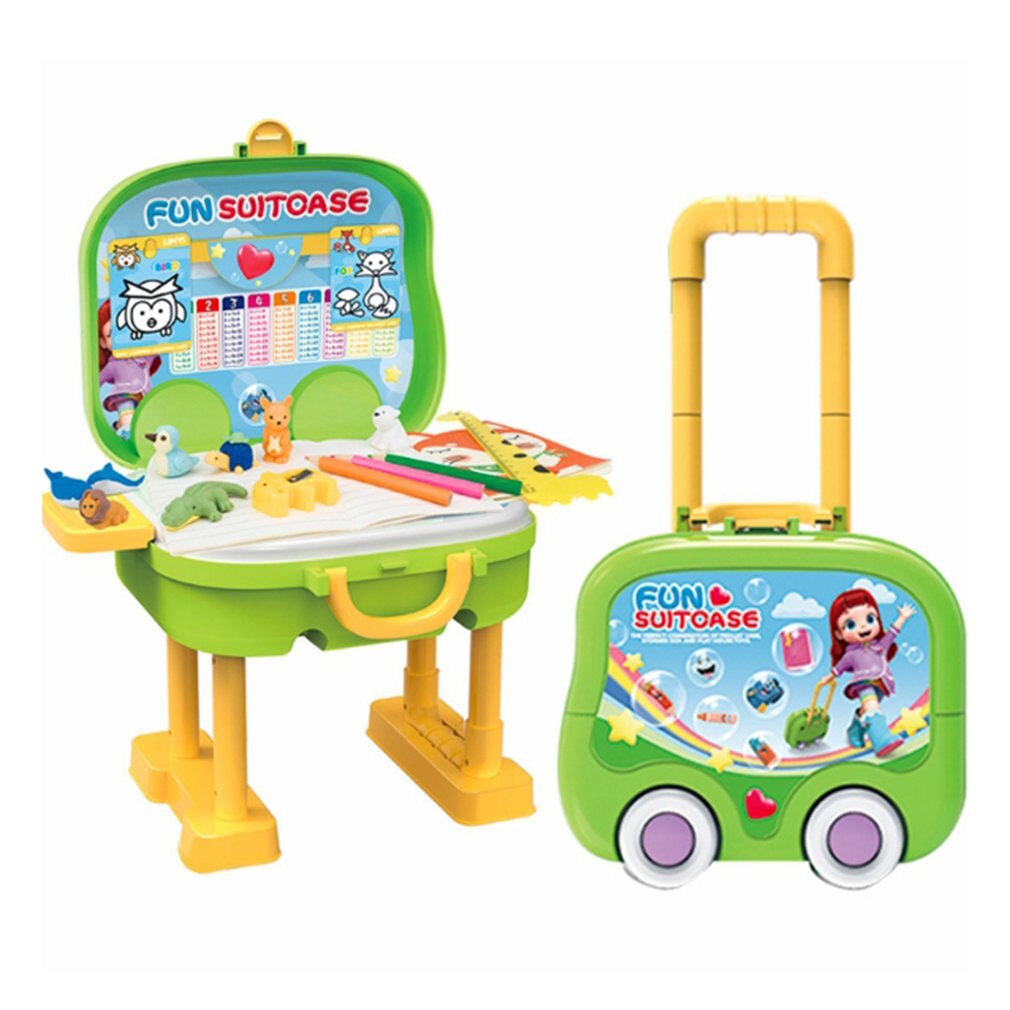 Children's Intelligence Multifunctional Trunk Cultivation Of Cognitive Ability Early Learning Desk Toy Paint Tools Gif DIY Toys