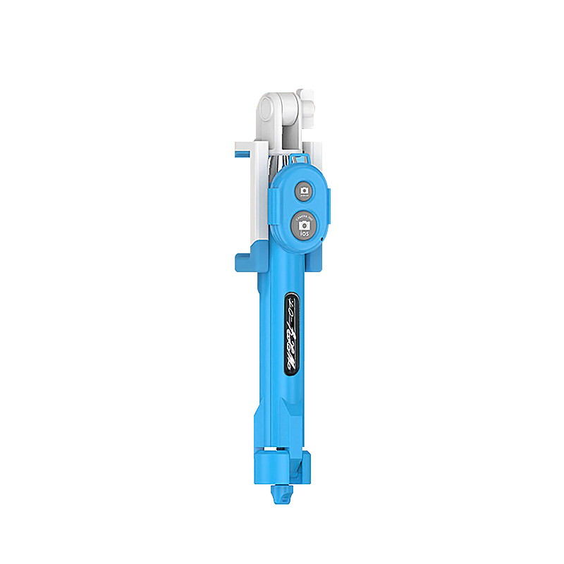 3 in 1 Wirleless Bluetooth Selfie Stock Mini Selfie Fernbedienung Versenkbare Handheld rotierend mit Stativ für Iphone/Android Smartphone: Blau