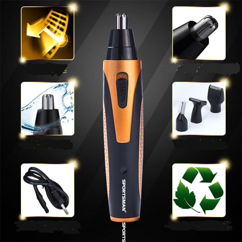 Afeitadora eléctrica de viaje para hombre, afeitadora portátil, afeitadora de barba, afeitadora de nariz, afeitadora Facial, cortadora de pelo de patillas