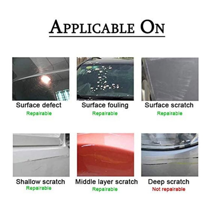 Nano- Magic Auto Krassen Verwijderen Doek, Multifunctionele Auto Kras Reparatie Kit, eenvoudig Te Repareren Verf Krassen Licht Krassen