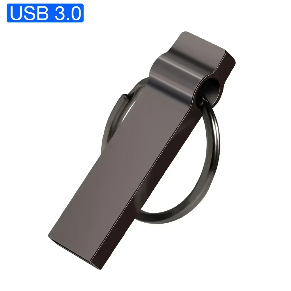 USB 3.0 Flash Drive 128GB Memoria USB Memory Stick Pen Drive U Disk Metal Key Thumb USB Drive for PC Laptop 32GB/64GB: black / 128 GB