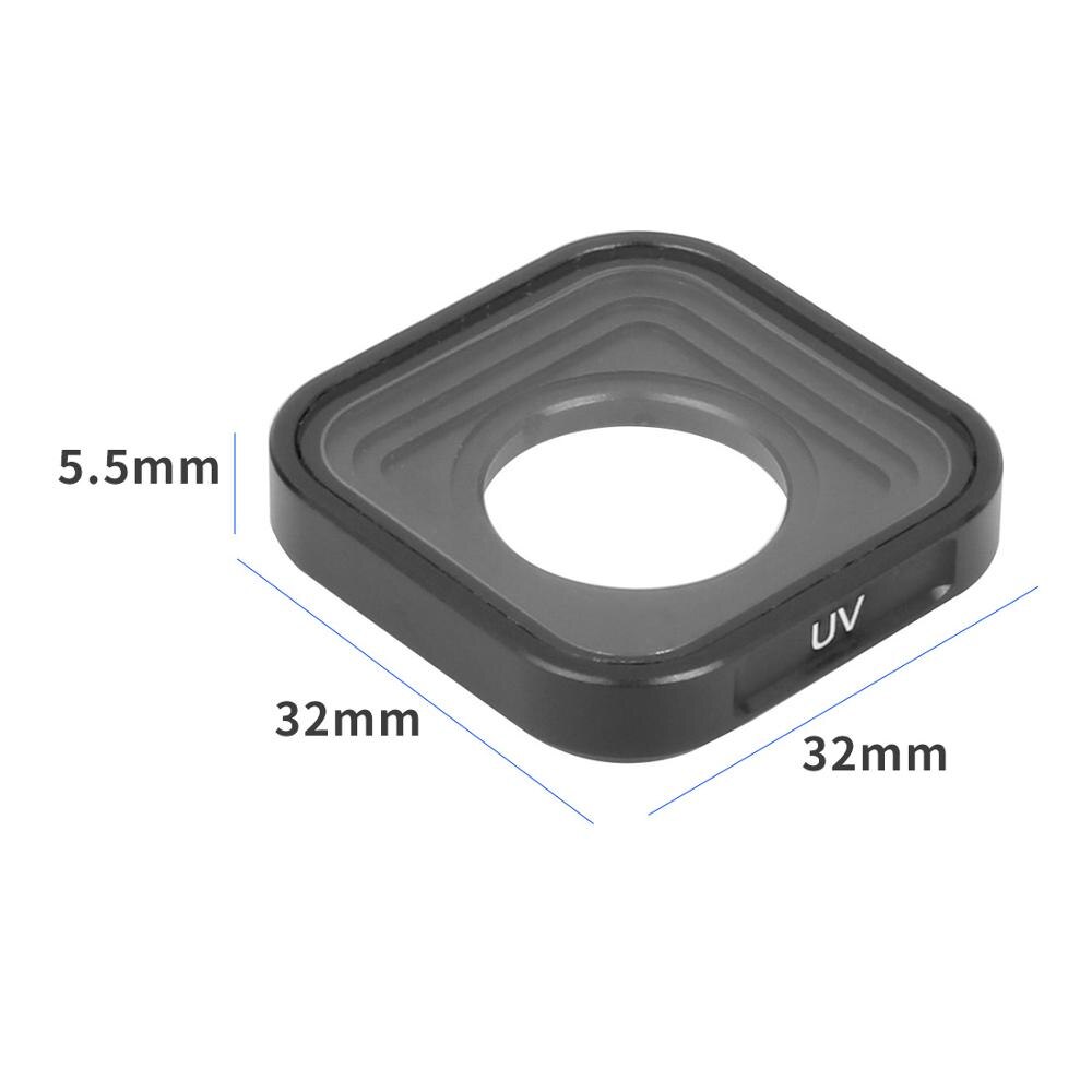 Kamera Filter Set UV CPL ND8 ND16 ND32 Objektiv Filter mit Silikon Fall Abdeckung Für Gopro Hero 9 Schwarz Action kamera Zubehör: UV filter cover