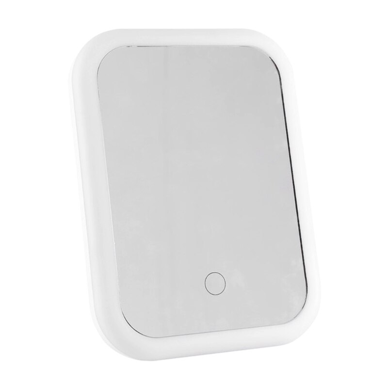 Led Light Makeup Mirror Storage LED Face Mirror Adjustable Touch Dimmer USB Led Vanity Mirror Table Desk Cosmetic Mirror