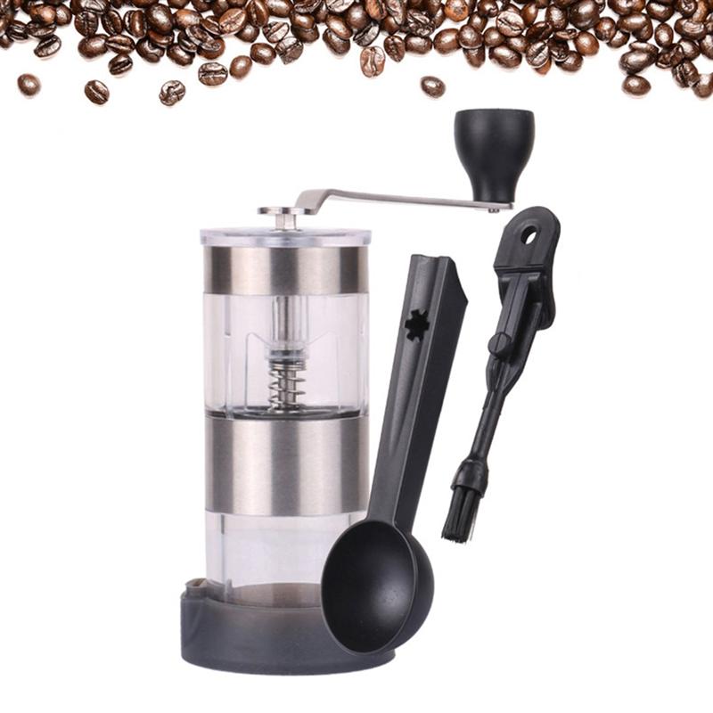 Handheld Mini Portable Spice Grinder Coffee Mill Coffee Grinder Hand Grinder with Hand-Crank for Office Outdoor Activities Use