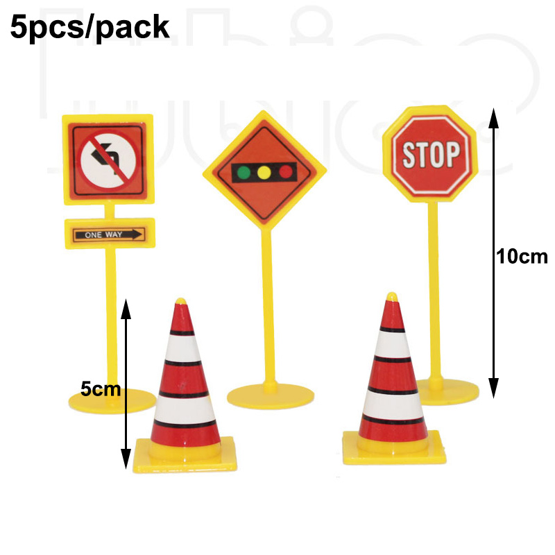 7 stks Bouw Cupcake Topper Pick Dump Truck Graafmachine Tractor Party Cake Toppers voor Kinderen Verjaardag Baby Shower Party Decor: green