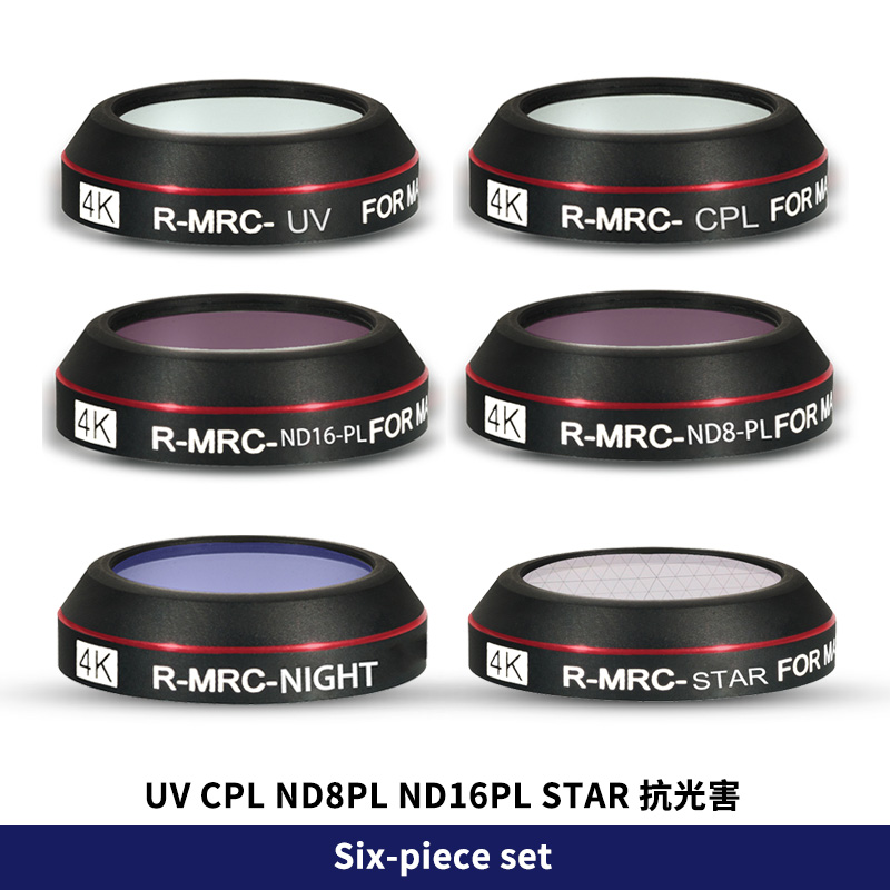 Lens Filter For SJCAM C300 Sports Camera Lens UV/CPL/NDPL Filter Optical Glass Protective Cover Filter Set Accessories: Grad Yellow