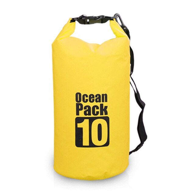 SONGYI 5L/10L/15L/20L kayak da esterno impermeabile canottaggio escursionismo nuoto immersioni spiaggia borse impermeabili: 10L Yellow