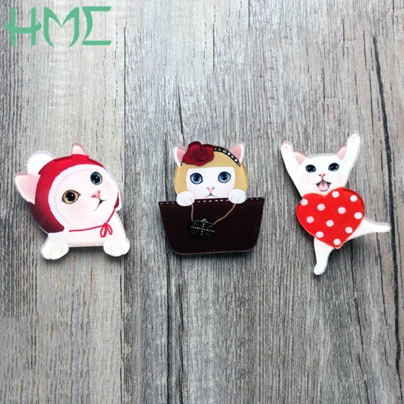 1 stuk zuid-koreaanse acryl speld kleine wegvlieg cartoon schattige badge kleine borst sieraden harajuku zachte zus baby broche gesp