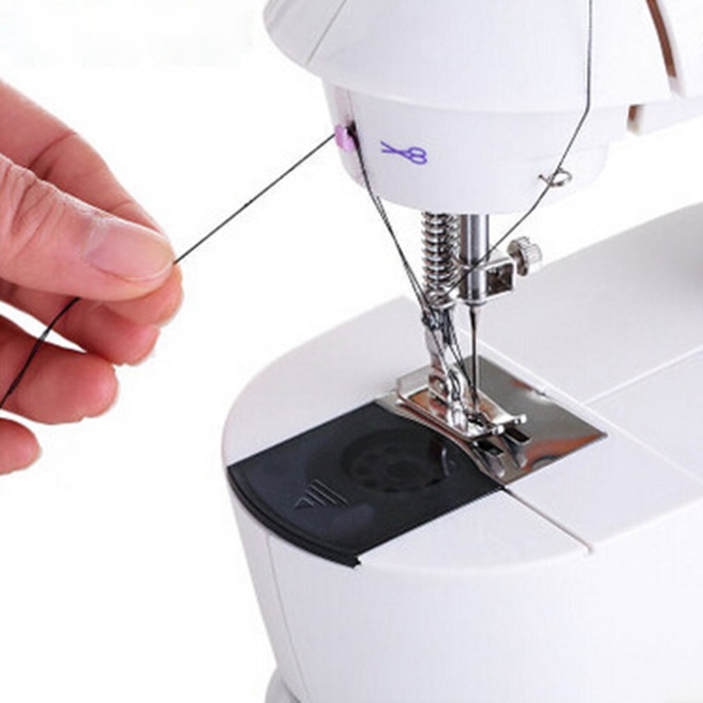 Mini Sewing Machines Set Handheld EU Plug Dual Speed Double Thread Electric Automatic Stitching Rewind Sewing Machine