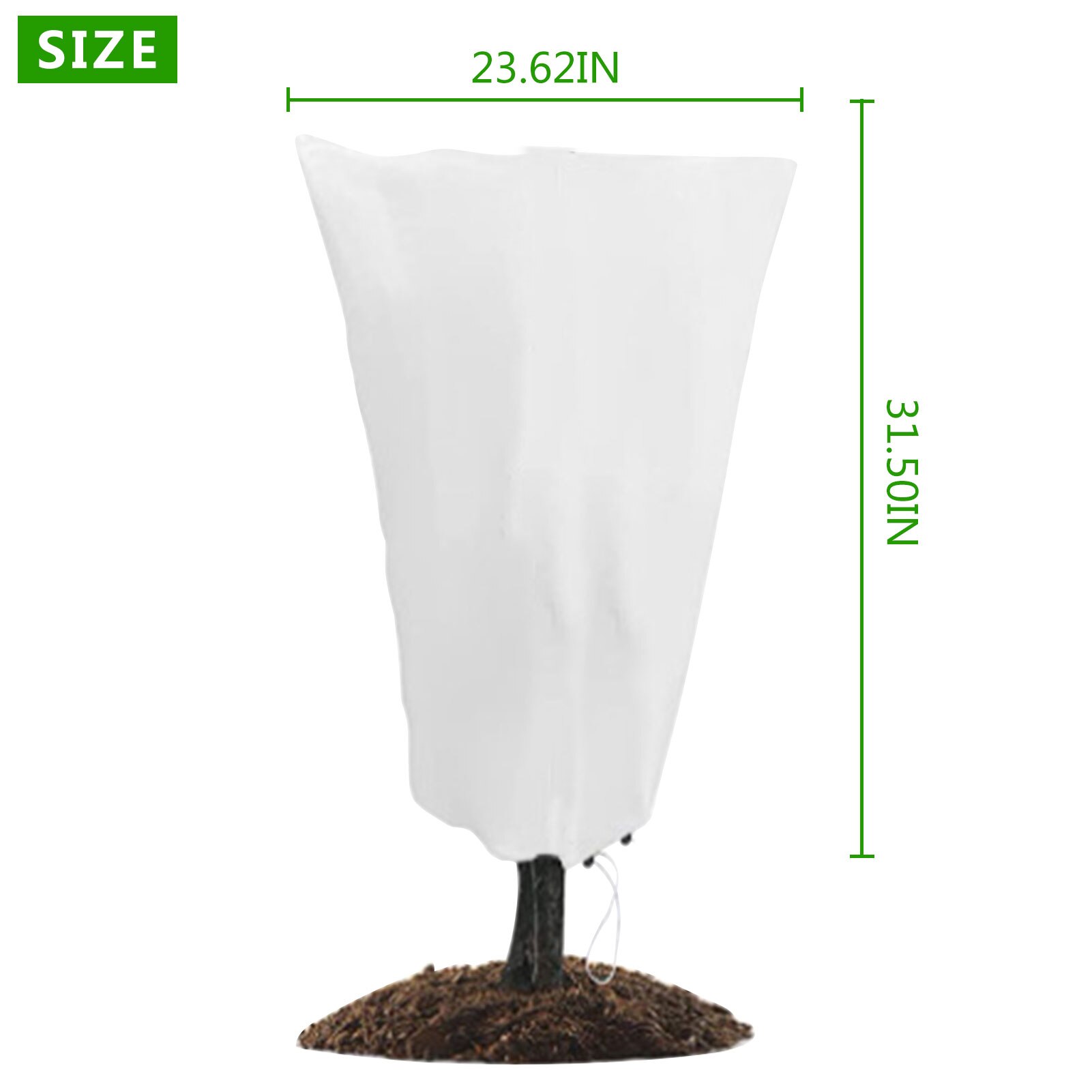 Plant Cover Winter Warm Cover Tree Shrub Plant Protecting Bag Frost Protection For Yard Garden Plants Small Tree Sapling: 0.6x0.8m