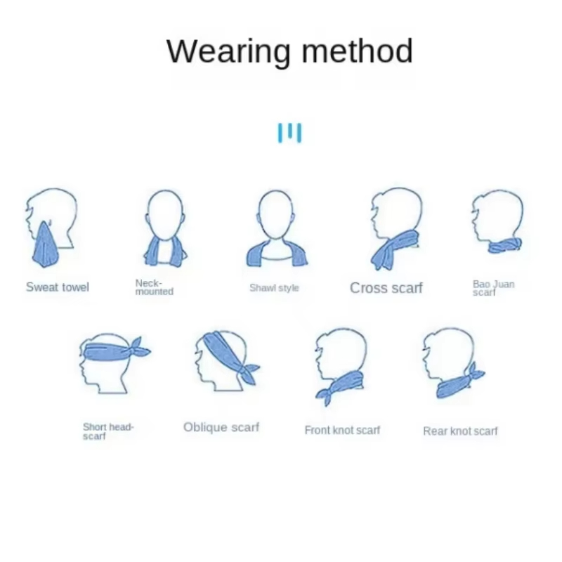 Sporthanddoek met mini siliconengel, draagbare koude handdoek van polyestervezel voor fitness, sport, gym, hardlopen, buiten, sneldrogende, koele handdoek.