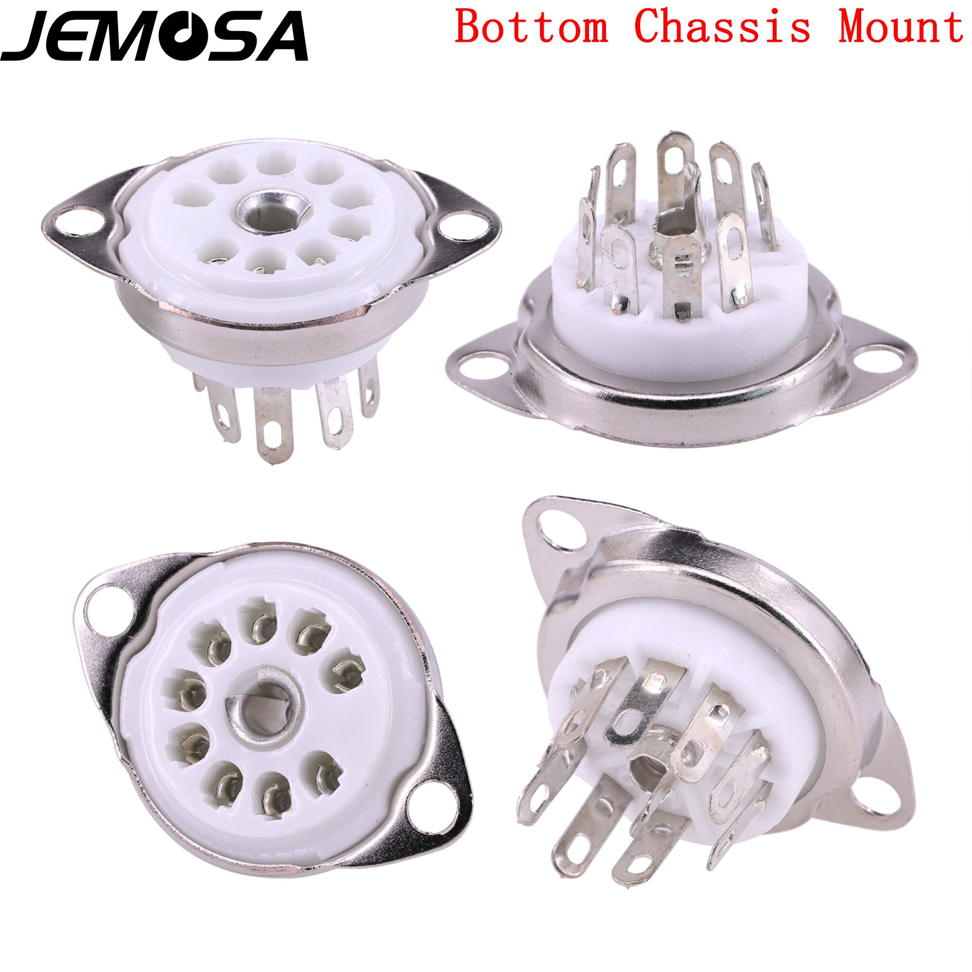 9pin Ceramic tube sockets GZC9-C B9A Valve Tube Base for 12AX7 ECC83 6922 ECC88 EL84 ECC82 12AU7 Vaccum Tube Amplifier Hifi