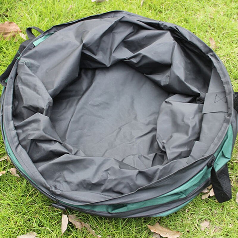 Collapsible Garden Bag Up Leaf Trash Can Storage Bag Reusable Yard Waste Bag Portable Gardening Container Lawn Bag