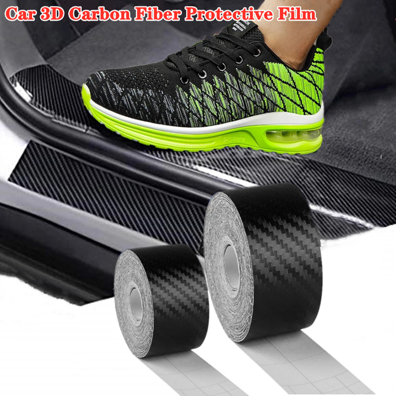 3d karbonfiber vinyl bil pakke inn ark rull film vanntett diy lim inn beskytter klistremerke bil styling tilbehør selvklebende teip