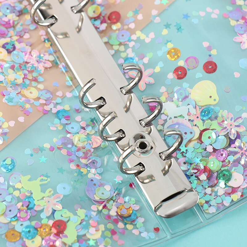 1Pc Kleurrijke Transparante Plastic Clip Bestandsmap A5/A6 Notebook Bindmiddel Planner Agenda Notepad Cover Case School Kantoor levert