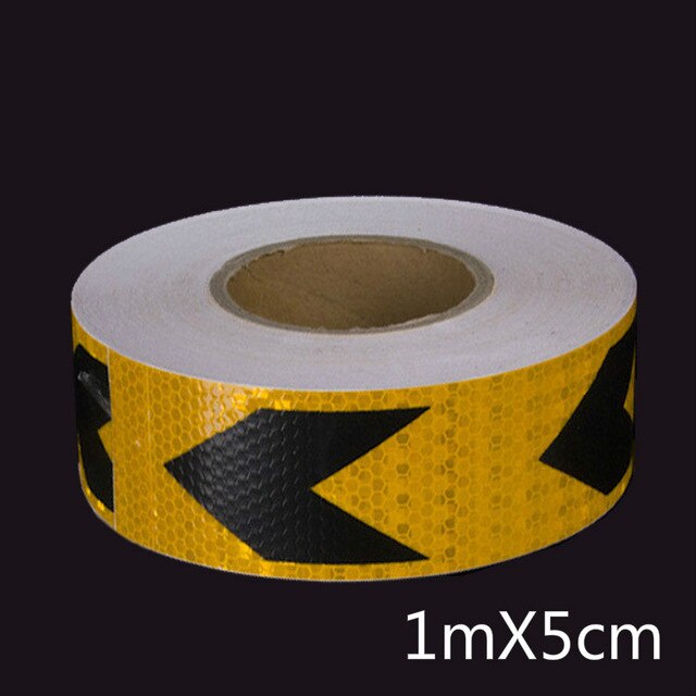 PVC 5*100cm Arrow Sticker Reflective Tape Reflective Conspicuity Safety Warning Lighting Tape Strip for Car Trailers Truck Traff: 53