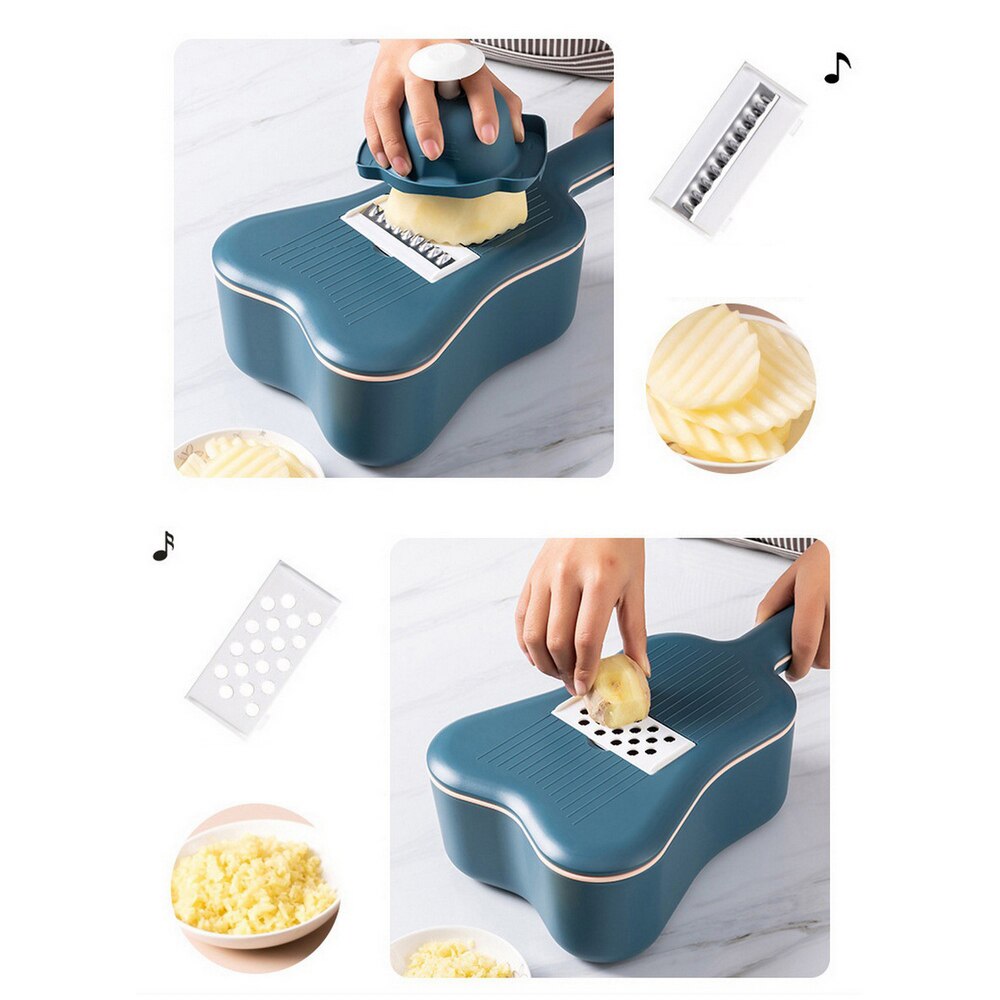 Multifunctional Grater Vegetable Slicer Cutter Slicer Potato Peeler Carrot Cheese Vegetable Guitar Kitchen Gadget Accessories