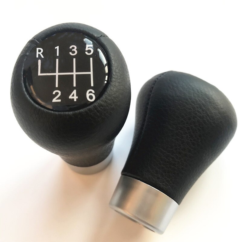 5 6 Speed Car Gear Shift Knob for BMW E46 E90 E91 E92 E93 E30 E32 E34 E36 E38 E39 E53 E60 E63 E83 E84 E87 Lever Stick Accessory: 6 speed chrome