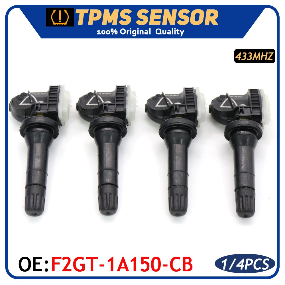 4 Stks/partij Tpms Bandenspanning Monitor Sensor F2GT-1A180-CB Voor Ford Edge Escape Fiesta Galaxy Mondeo Mustang S-Max 433mhz