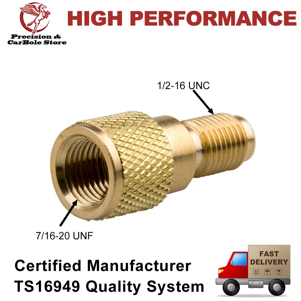 R134a Brass Can Tap Valve, AC DV-134 Refrigerant Tap Dispensing Valve 1/2" ACME Thread Adapter Opener Valve