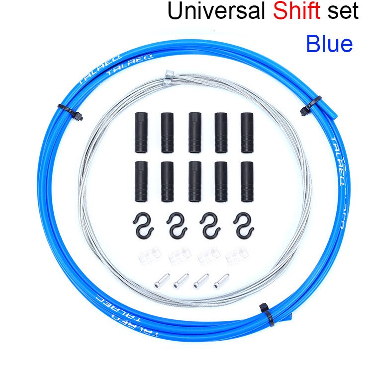 Universal Brake/Shift Cable&Housing Group Sets For MTB Bike Road Bicycle Shift Gear Derailleur/Brake kits Wire Tube Line Hose: Shift Set Blue