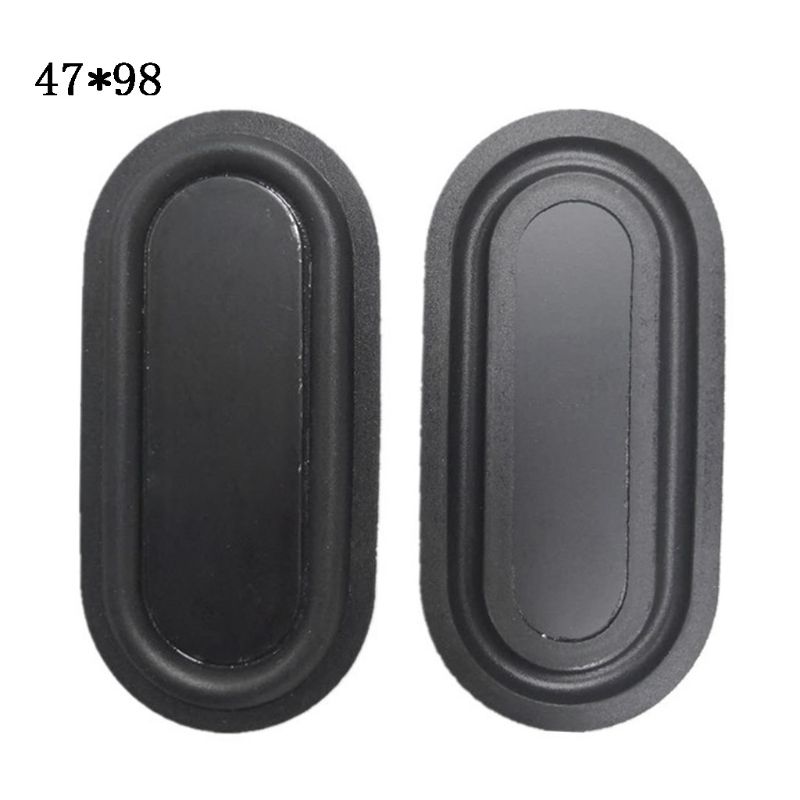 2PCS Oval Form Bass Membran Gummi DIY Lautsprecher Platte Passive Kühler Hilfs Bass Vibration Platten 2040-6090: G