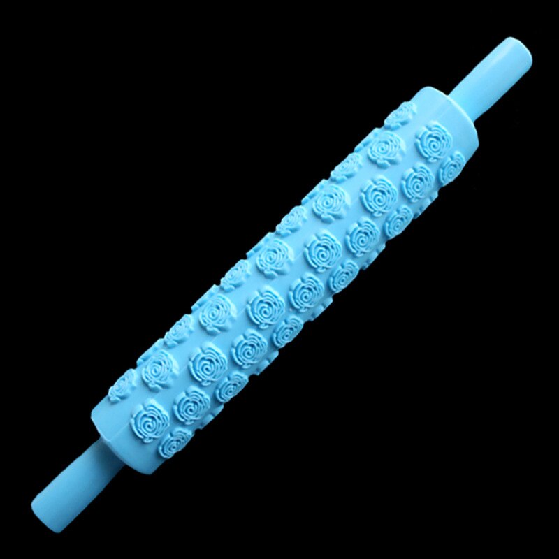 14 Styles Pastic Non-stick Fondant Cake Embossing Roller Sugarcraft Decorating Lace Rolling Pin DIY Kitchen Cooking Tool D794: 14