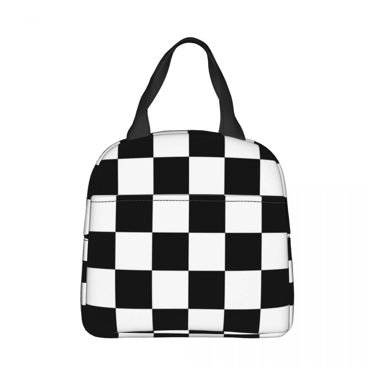 Royal Tartan Plaid Lunch Bag Waterproof Insulated Canvas Cooler Bag Thermal Cold Food Picnic Travel Tote for Women Children: GRAY