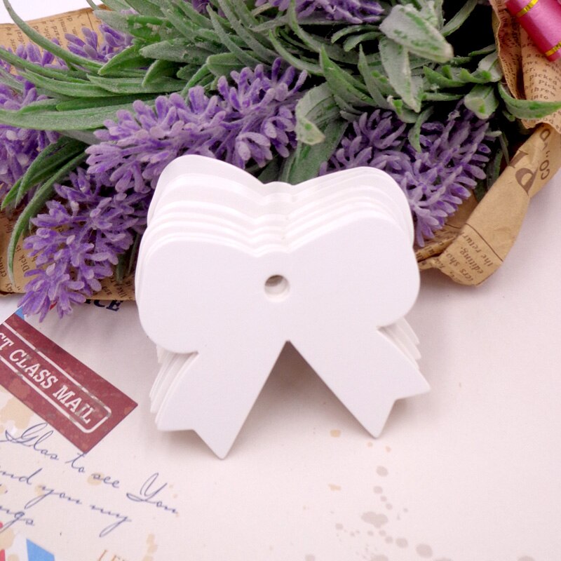 Étiquette de prix en papier Kraft, nœud papillon, cartes faites à la main bricolage DIY, pour mariage, fête d&#39;anniversaire