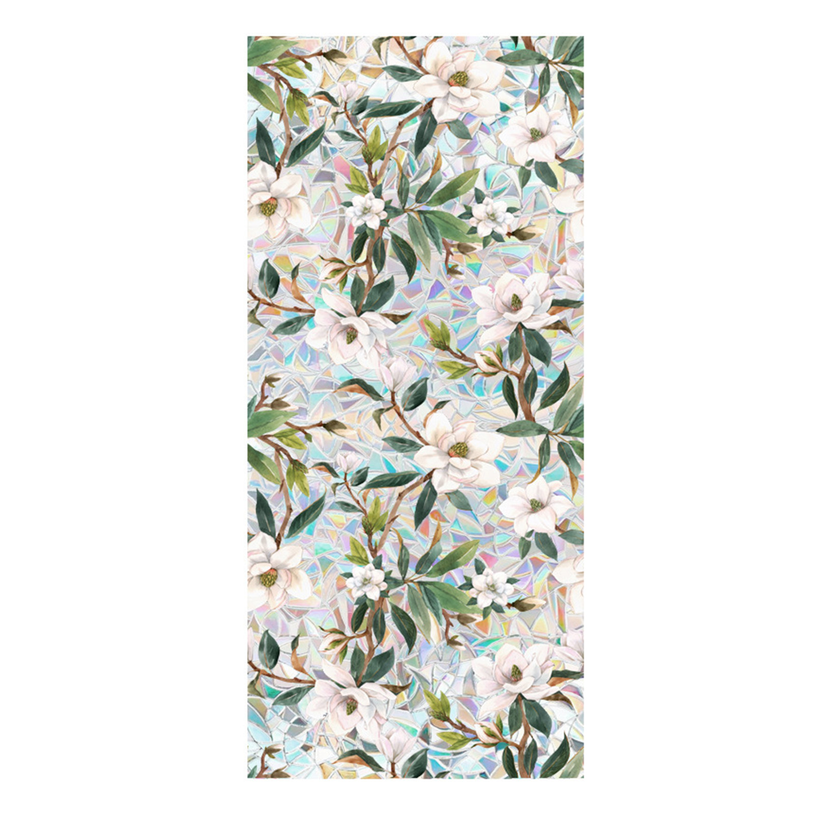 Stained Glass Static Window Privacy Film Sun Blocking Glass Cling Waterproof PVC Home Bathroom Window Covering Film Sticker: Khaki