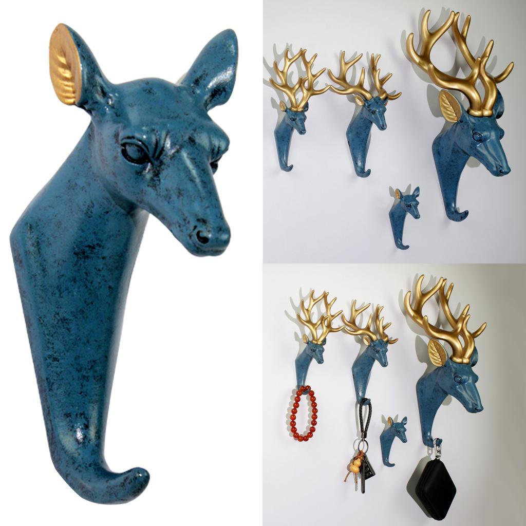 Wall Mounted Rack Hanger Holder Coat Hat Hook Storage Organizer Home Art Decor