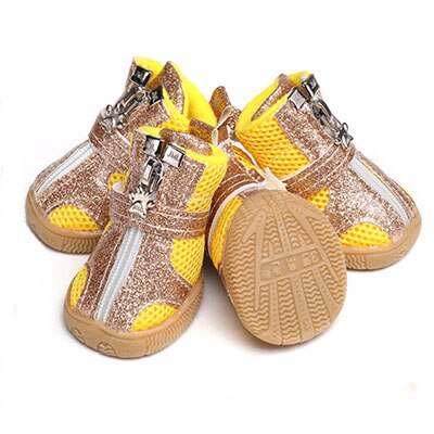 Pet Dog Shoes Sneakers Sports Shoes Warm Boots Breathable Fashionable For Small Medium Dogs Chihuahua Pug Puppy DOGGYZSTYLE: Yellow / XL