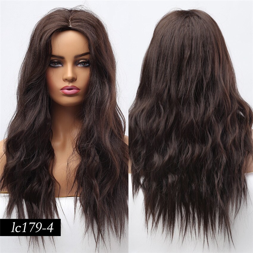 JONRENAU Peluca De Cabello Sint tico Con Ondas Nat Grandado jonrenau-peluca-de-cabello-sint-tico-con-ondas-nat-grandado