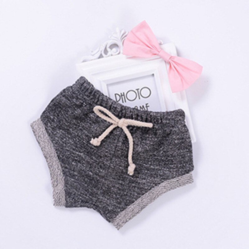 bunvel Baby Girls Boys Velvet Bottoms Infant Bloomer Costume Solid Color Baby Bloomers Triangle Shorts Casual Large PP Shorts t: Gray / 100