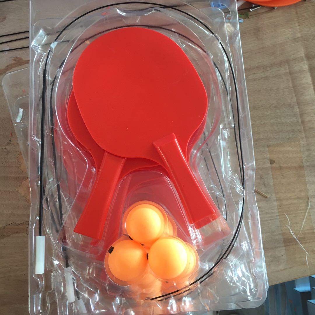 Online berømthed ping pong ping pong træning enhed børn elasticitet fleksibelt skaft ping pong ping pong øve anordning: Rød med æskesæt
