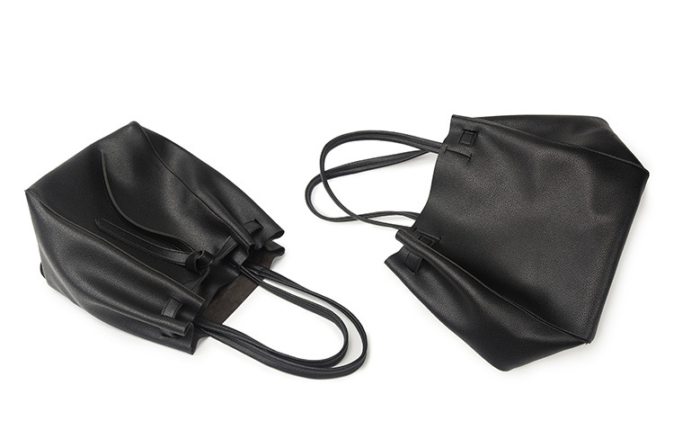 Leren schoudertas met grote capaciteit in emmer voor damesmeisjes handtassen mooi zwart groen