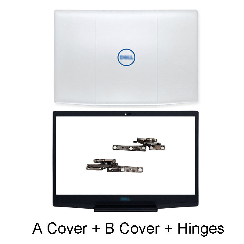Laptop LCD Back Cover For Dell G3 3590 Series A B C D Top Cover Front Bezel Palmrest Bottom Case Hinges White 03HKFN: A B Hinge