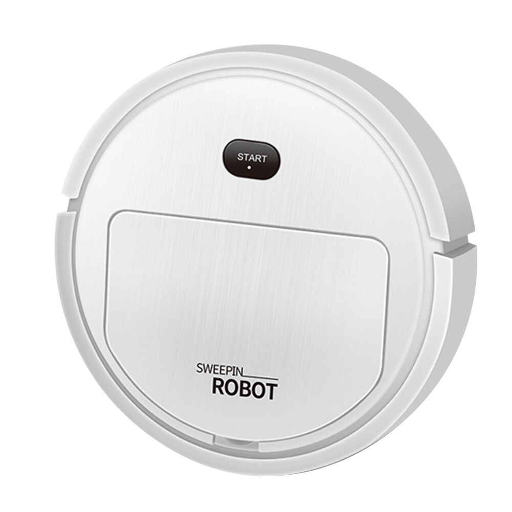 Smart Robot Vacuum Cleaner Automatic Vacuum Cleaners Auto Robot Cleaner Strong Suction Quiet Mini Cleaning Robot: White