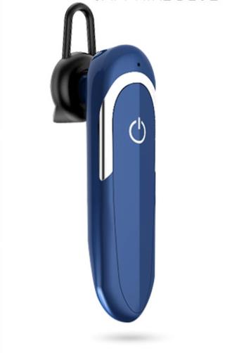 Sport Draadloze Bluetooth Headset 5.0 Oortelefoon Eenzijdige Grote Capaciteit Business Auto Stereo Headset: Royal Blue
