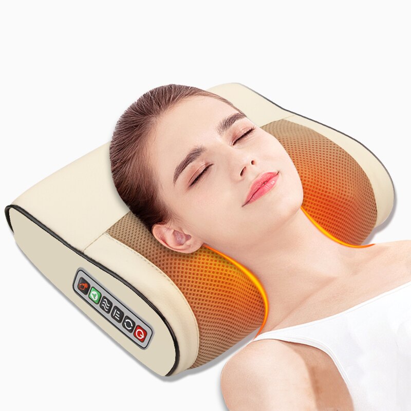 Infrarood Verwarming Elektrische Massage Kussen Nek Schouder Terug Hoofd Lichaam Musle Multi Ontspanning Massager Shiatsu Relief Pijn Apparaat
